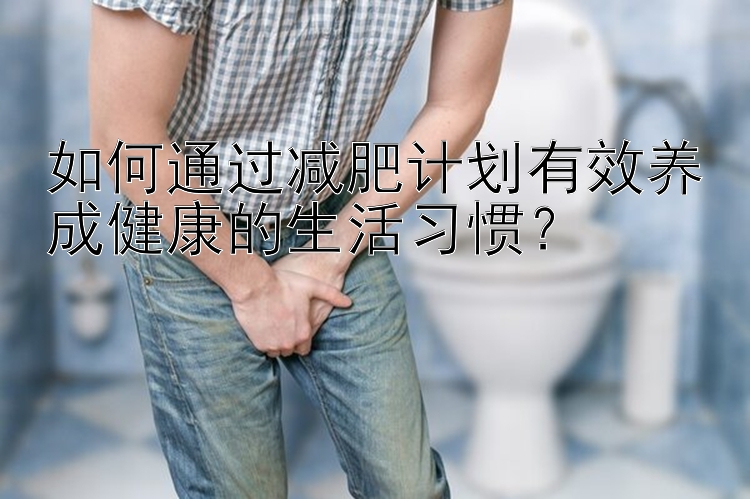 如何通過減肥計(jì)劃有效養(yǎng)成健康的生活習(xí)慣？