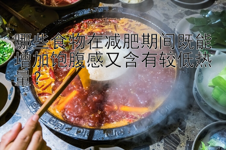 哪些食物在減肥期間既能增加飽腹感又含有較低熱量？