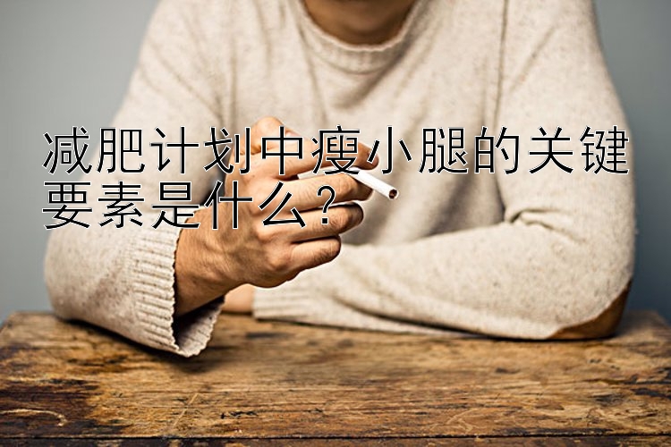 減肥計(jì)劃中瘦小腿的關(guān)鍵要素是什么？