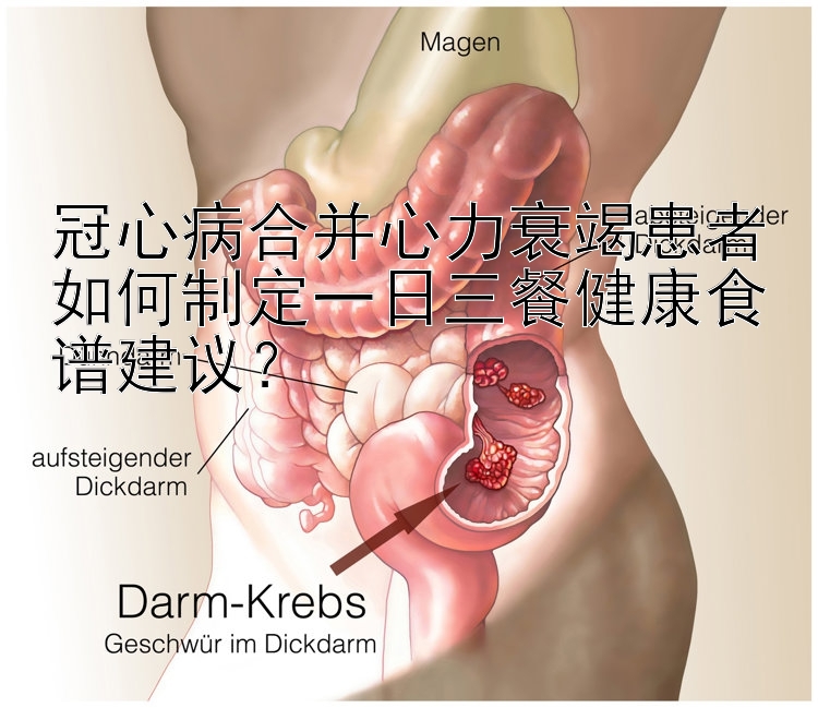 冠心病合并心力衰竭患者如何制定一日三餐健康食譜建議？